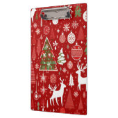 Kerstthema Kerstbomen sneeuwvlok Klembord (Links)