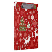 Kerstthema Kerstbomen sneeuwvlok Klembord (Rechts)