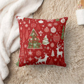 Kerstthema Kerstbomen sneeuwvlok Kussen (Deken)