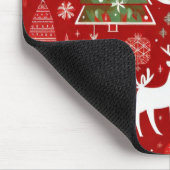 Kerstthema Kerstbomen sneeuwvlok Muismat (Hoek)