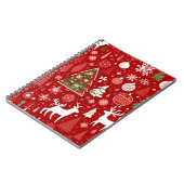 Kerstthema Kerstbomen sneeuwvlok Notitieboek (Linkerzijde)