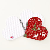 Kerstthema Kerstbomen sneeuwvlok Notitieboek (Binnen)