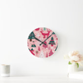 Kerstthema Kerstbomen sneeuwvlok Ronde Klok (Huis)