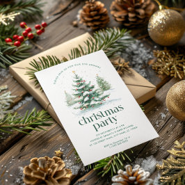 Kerstthema kerstboom feest kaart