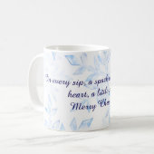 Kerstthema koffiekop koffiemok (Voorkant links)
