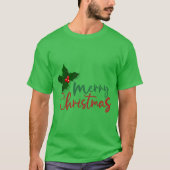 Kerstthema Mannen T-shirt (Voorkant)