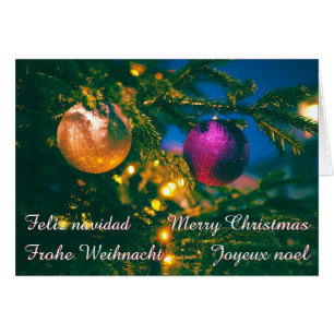 Kerstthema met 2 kerstballen...