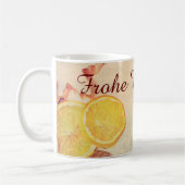 Kerstthema met fruit... koffiemok (Links)