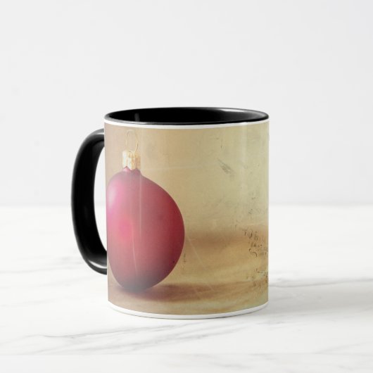 Kerstthema met fruit mok (Voorkant links)