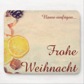 Kerstthema met fruit... muismat (Voorkant)