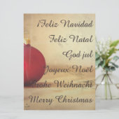 Kerstthema met kerstbal (Staand voorkant)