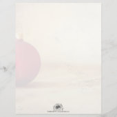 Kerstthema met kerstbal (Achterkant)