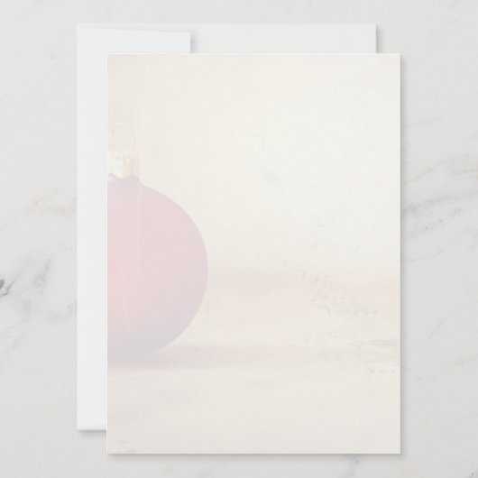 Kerstthema met kerstbal (Achterkant)