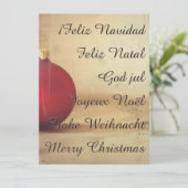 Kerstthema met kerstbal (Staand voorkant)