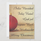 Kerstthema met kerstbal (Voorkant)