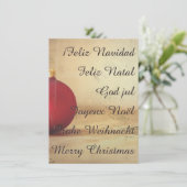 Kerstthema met kerstbal (Staand voorkant)