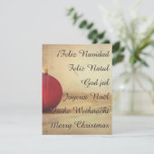 Kerstthema met kerstbal (Staand voorkant)