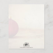 Kerstthema met kerstbal (Achterkant)