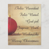 Kerstthema met kerstbal (Voorkant)