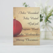 Kerstthema met kerstbal (Staand voorkant)