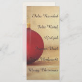 Kerstthema met kerstbal (Voorkant / Achterkant)