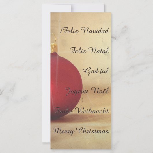 Kerstthema met kerstbal (Voorkant)