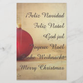 Kerstthema met kerstbal (Voorkant)