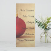 Kerstthema met kerstbal (Staand voorkant)