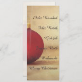 Kerstthema met kerstbal (Voorkant / Achterkant)