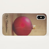 Kerstthema met kerstbal Case-Mate iPhone case (Achterkant (horizontaal))