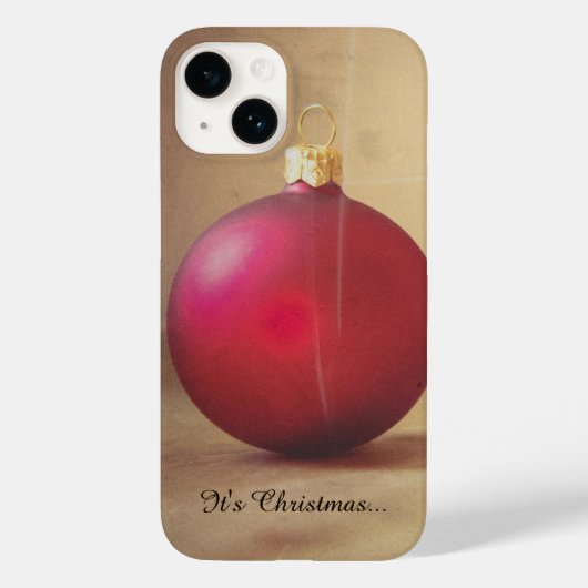 Kerstthema met kerstbal Case-Mate iPhone case (Achterkant)