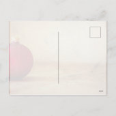 Kerstthema met kerstbal feestdagenkaart (Achterkant)