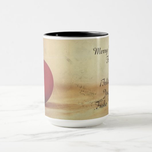 Kerstthema met kerstbal mok (Midden)