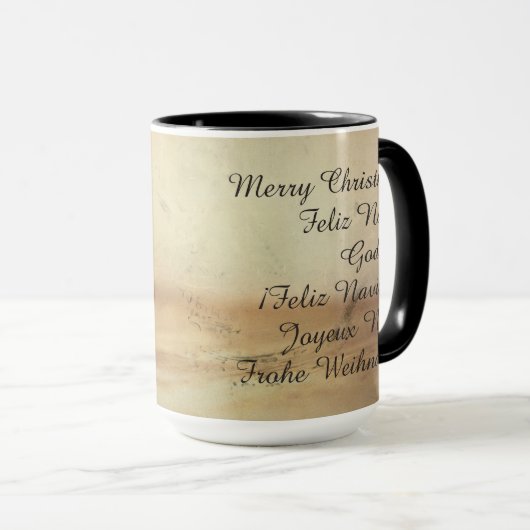 Kerstthema met kerstbal mok (Voorkant rechts)