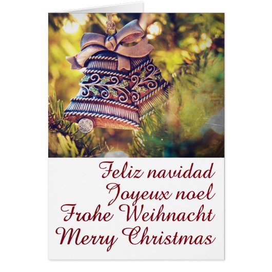 Kerstthema met twee bellen (Voorkant)