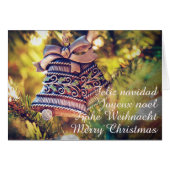 Kerstthema met twee bellen (Voorkant Horizontaal)