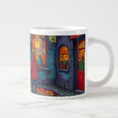 Kerstthema Mooie oude binnenstad in België Grote Koffiekop (Rechts)