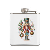 Kerstthema Notenkraker Heupfles (Achterkant)