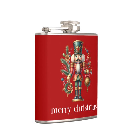 Kerstthema Notenkraker Heupfles (Rechts)