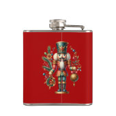 Kerstthema Notenkraker Heupfles (Achterkant)