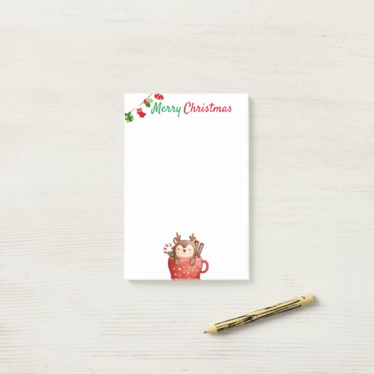 Kerstthema Post-it® Notes (Op bureau)