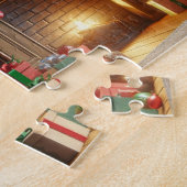 Kerstthema puzzel legpuzzel (Zijkant)