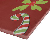Kerstthema rood en groen snijplank (Hoek)