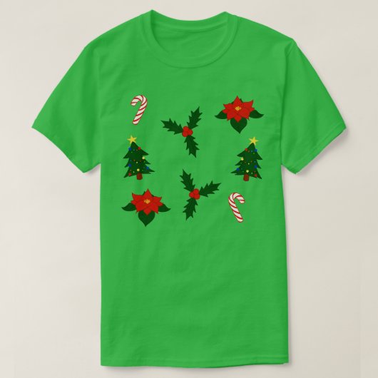 kerstthema t-shirt (Design voorkant)