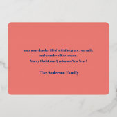 Kerstthema van het Notenkrakerballet Folie Feestdagenkaart (Achterkant)