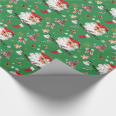  kerstthema voor kerstmis cadeaupapier (Hoek)