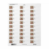 Kerstthema voor Siamese kattenliefhebbers Etiket (Full Sheet)