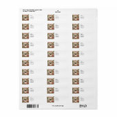 Kerstthema voor Siamese kattenliefhebbers Etiket (Full Sheet)