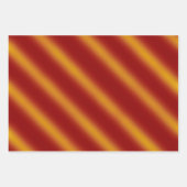 Kerstthema: Wavy Gold en Black, groen, rood Inpakpapier Vel (Voorkant 3)