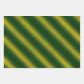 Kerstthema: Wavy Gold en Black, groen, rood Inpakpapier Vel (Voorkant 2)